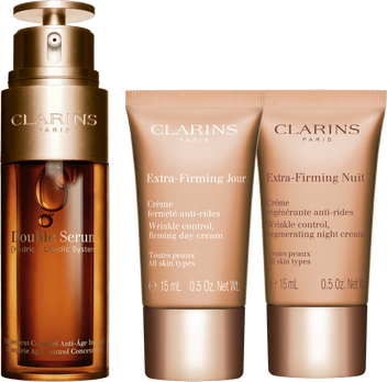 Clarins Kit Double Serum+Extra Firming Jour+Extra Firming Nuit Imagem principal do produto