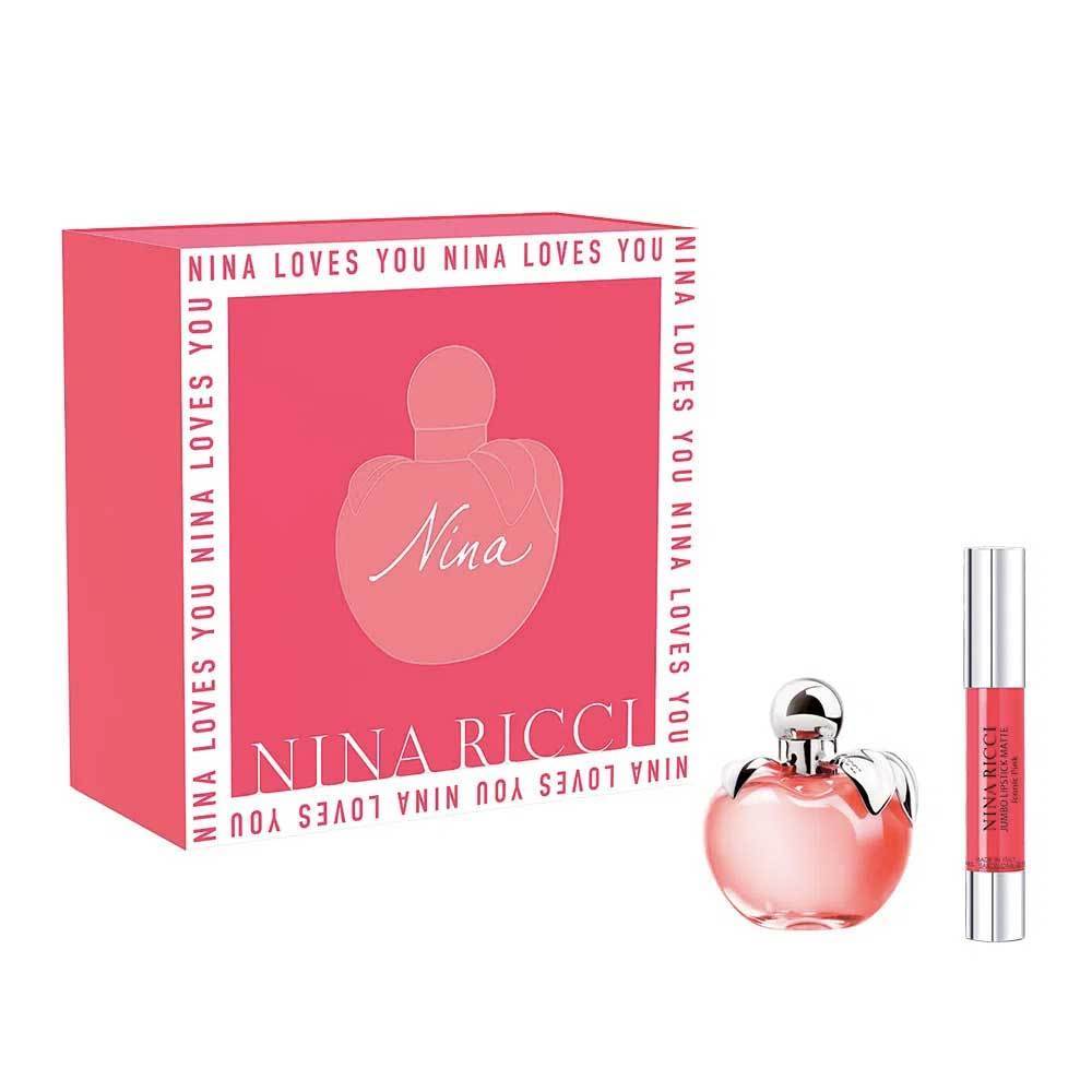 Nina Ricci Kit Nina+Lipstick Matte Eau De Toilette Feminino