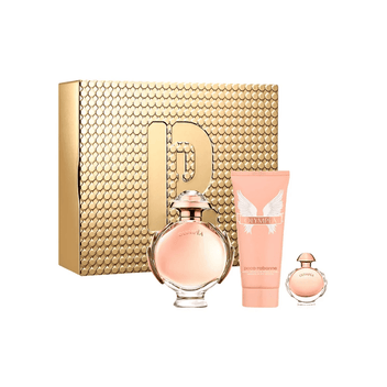 Paco Rabanne Kit Olympea Eau de Parfum + Body Lotion + Miniatura Feminino Imagem secundária do produto