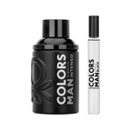 Coffret Benetton Kit Colors Black Intense Eau de Parfum Masculino + Travel Size