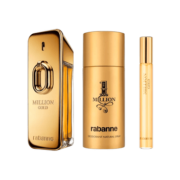 Paco Rabanne Kit Million Gold Eau de Parfum Intense Masculino + Desodorante + Travel Size Imagem principal do produto