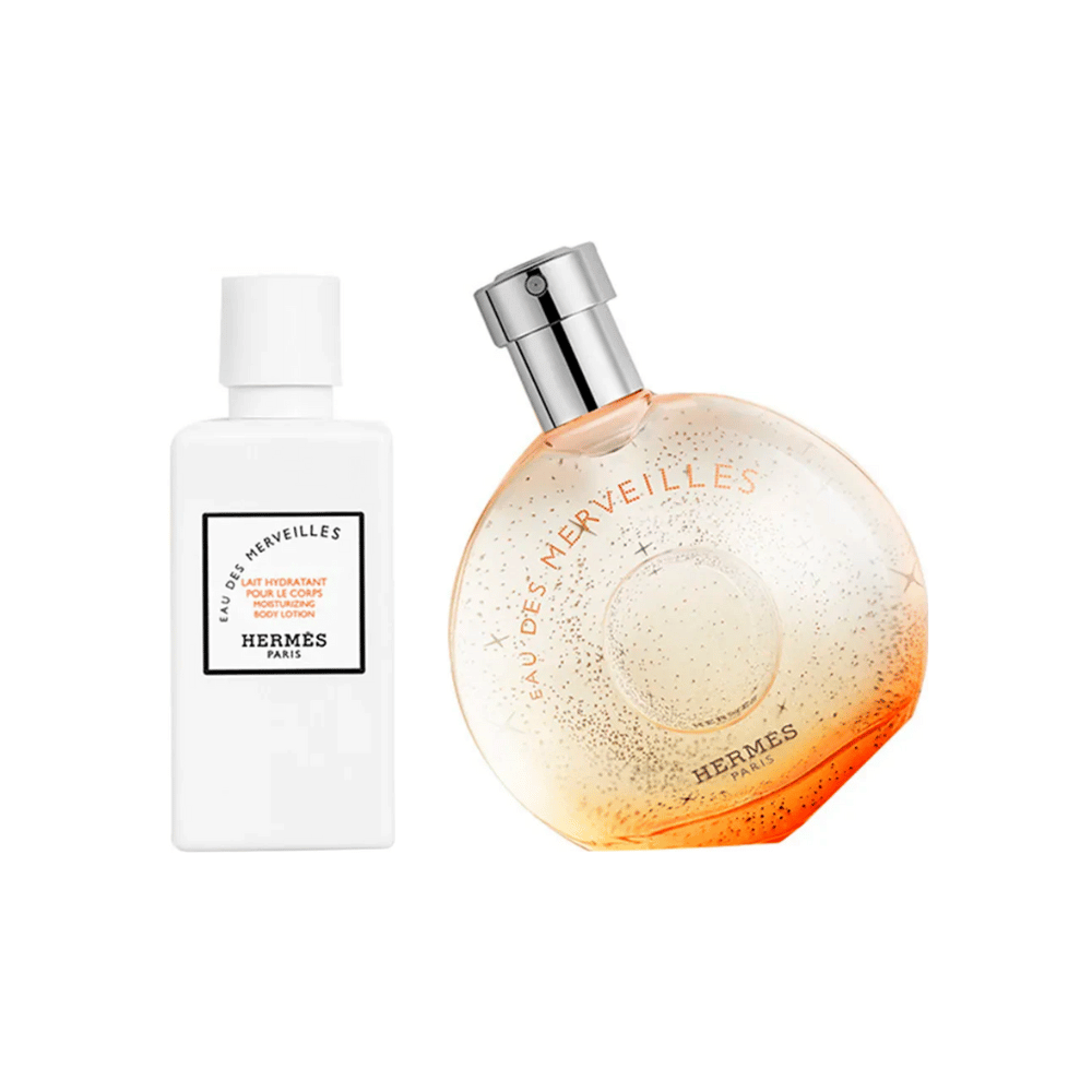 Hermès Kit Eau des Merveilles Eau de Toilette Feminino + Body Lotion