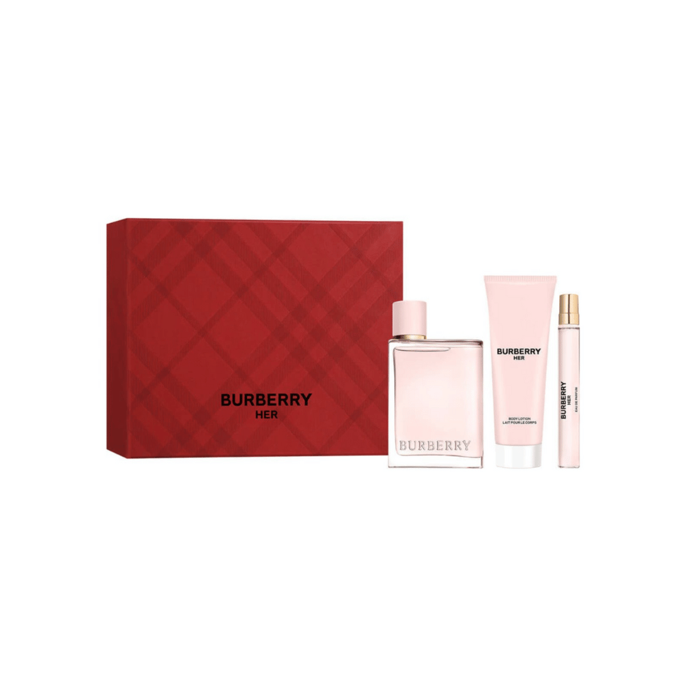 Burberry Kit Her Eau de Parfum Feminino + Body Lotion + Travel Size