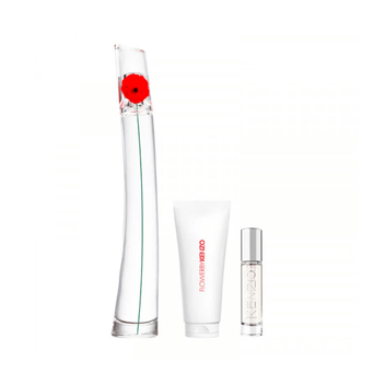 Kenzo Kit Flower By Kenzo Eau de Parfum Feminino + Body Lotion + Travel Size Imagem principal do produto