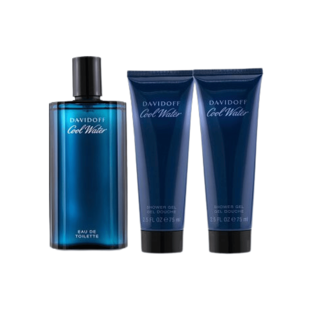 Davidoff Kit Cool Water Eau de Toilette + Shower Gel + Pós Barba Masculino