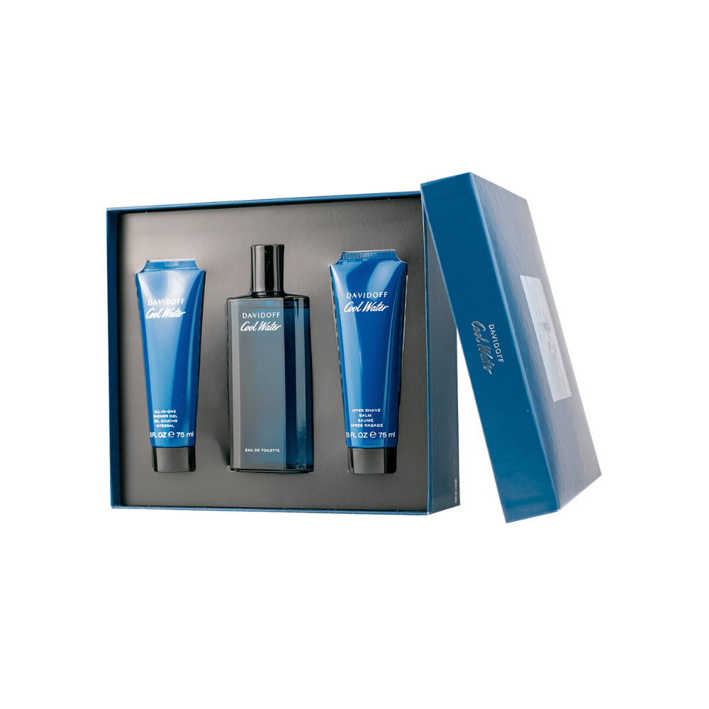 Davidoff Kit Cool Water Eau de Toilette + Shower Gel + Pós Barba Masculino