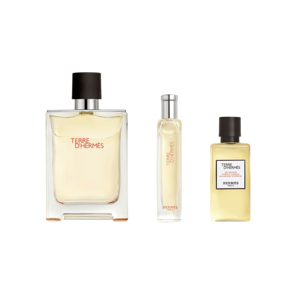 Hermès Kit Terre D'Hermès Eau de Toilette Masculino + Travel Size + Shower Gel