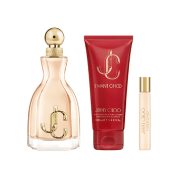 Jimmy Choo Kit I Want Choo Eau de Parfum Feminino + Travel Size + Body Lotion Imagem principal do produto