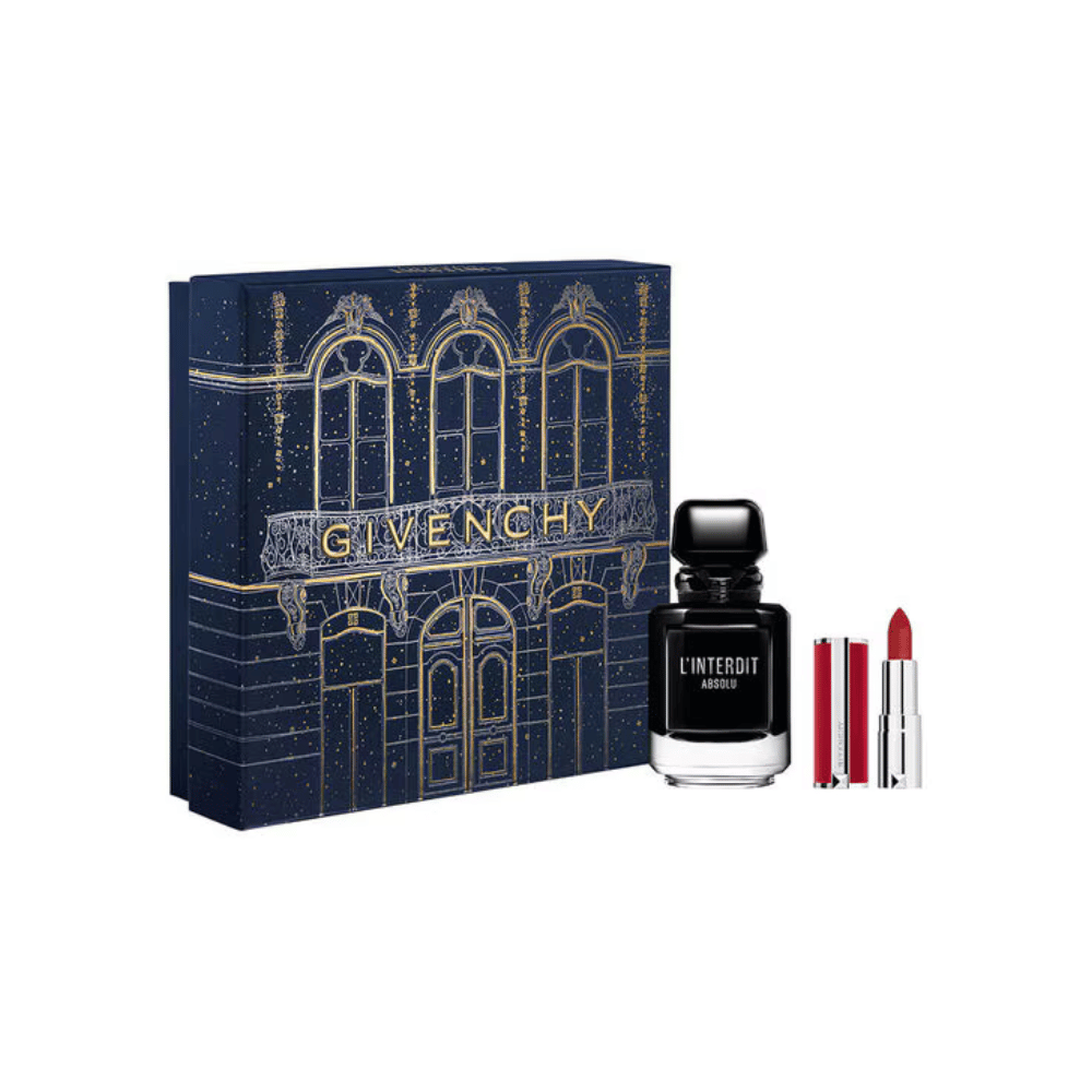Givenchy Kit L'Interdit Absolu Unissex Eau de Parfum Feminino + Mini Batom Le Rouge Deep Velvet