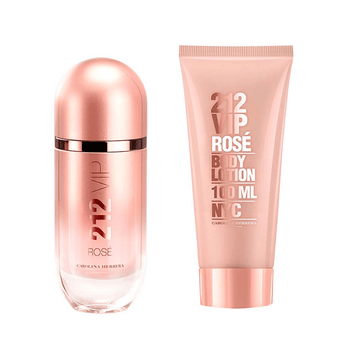 Carolina Herrera Kit 212 VIP Rosé Eau de Parfum Feminino + Body Lotion Imagem principal do produto