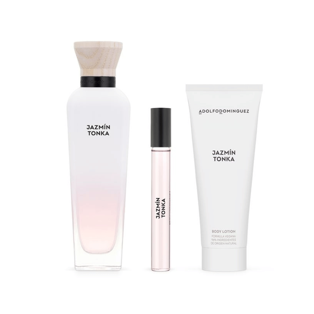 Adolfo Dominguez Kit Jazmín Tonka Eau de Parfum Feminino + Loção Corporal + Miniatura