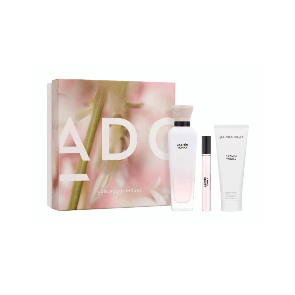 Adolfo Dominguez Kit Jazmín Tonka Eau de Parfum Feminino + Loção Corporal + Miniatura