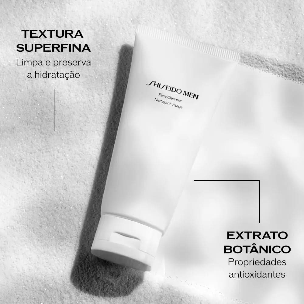 Shiseido Men Face Cleanser - Espuma De Limpeza e Creme para Barbear