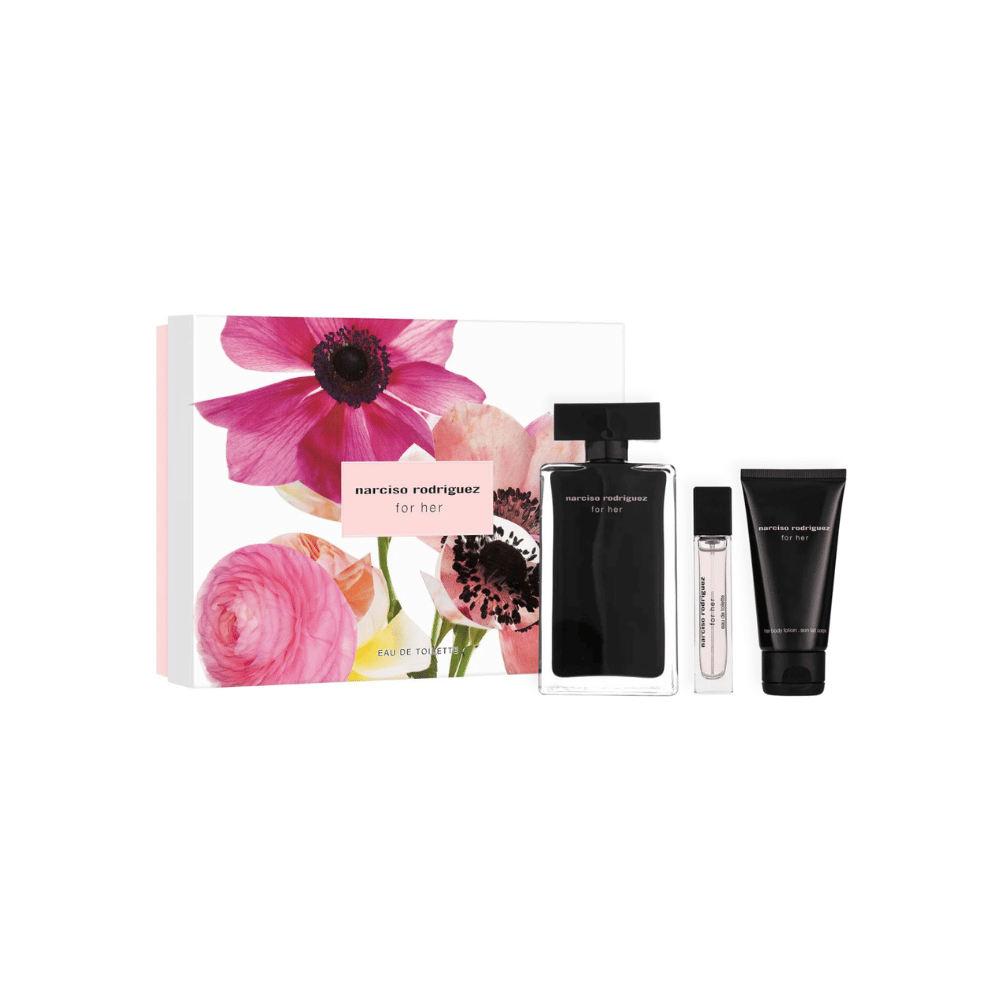 Narciso Rodriguez Kit For Her Eau de Toilette Feminino + Body Lotion + Travel Size