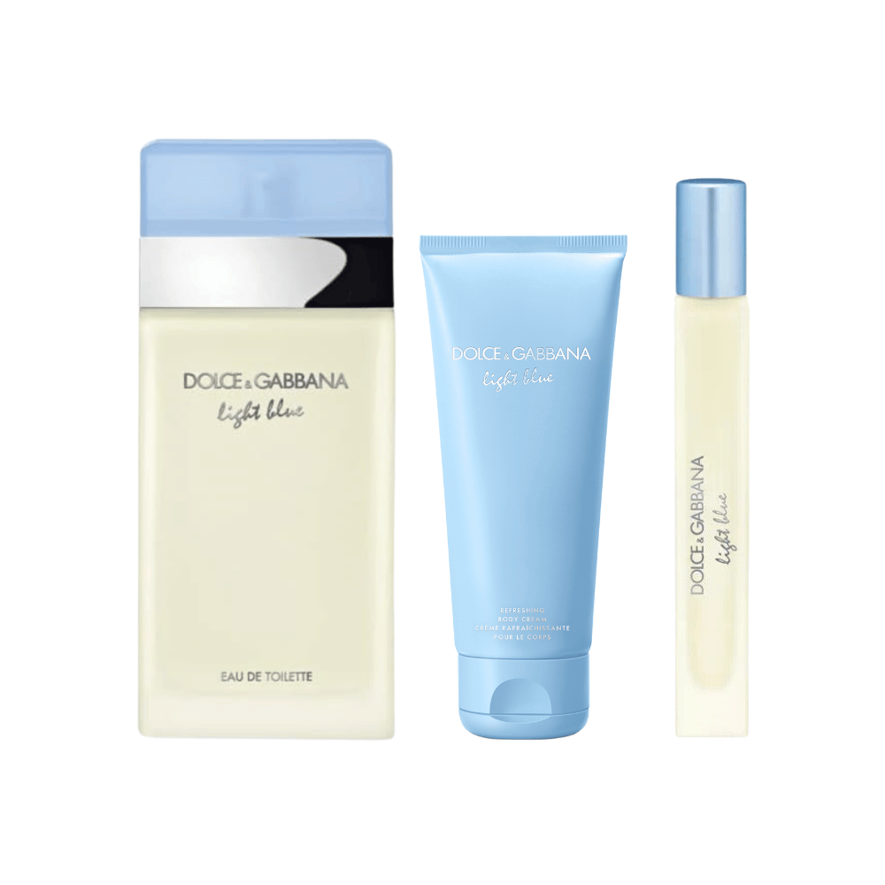 Dolce & Gabbana Kit Light Blue For Her Eau de Toilette + Body Cream + Travel Size