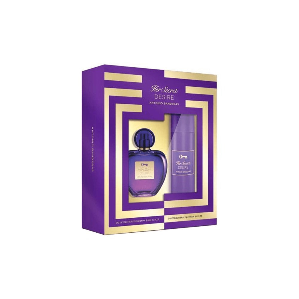 Antonio Banderas Kit Her Secret Desire+Deo Eau De Toilette Feminino