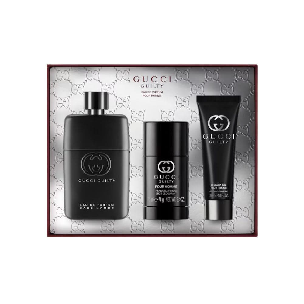 Gucci Guilty Kit Pour Homme Eau de Toilette Masculino + Shower Gel + Deo Spray