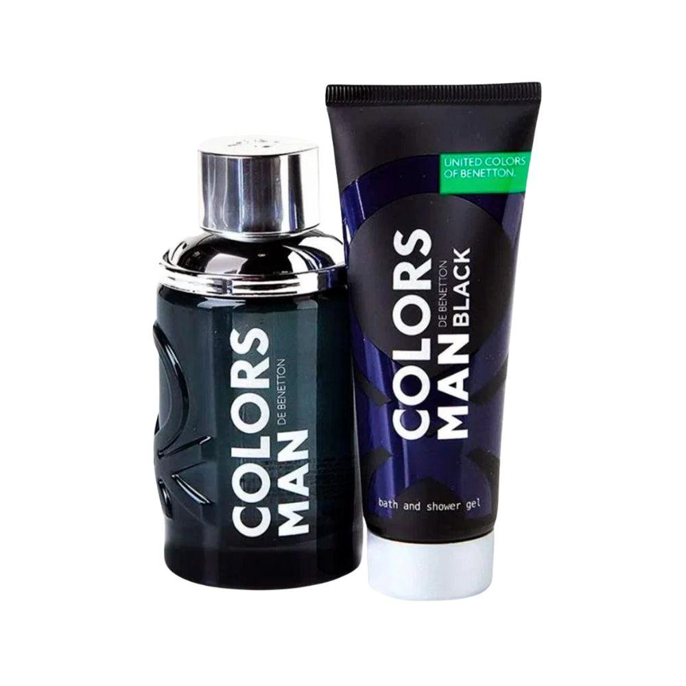 Benetton Kit Colors Black Eau de Toilette Masculino + Shower Gel