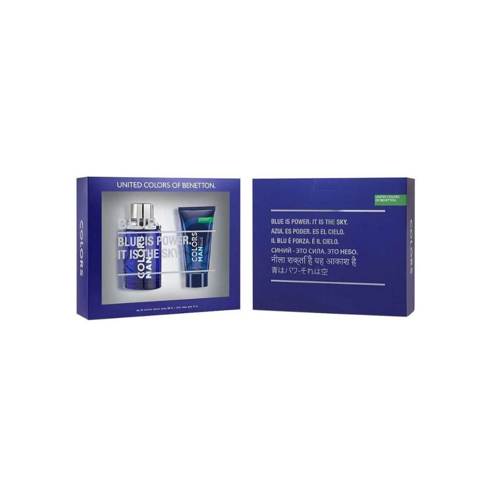 Coffret Benetton Kit Colors Blue Eau de Toilette Masculino + After Shave