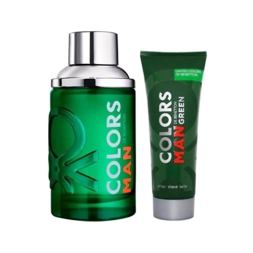 Benetton Kit Colors Green Eau de Toilette Masculino + After Shave