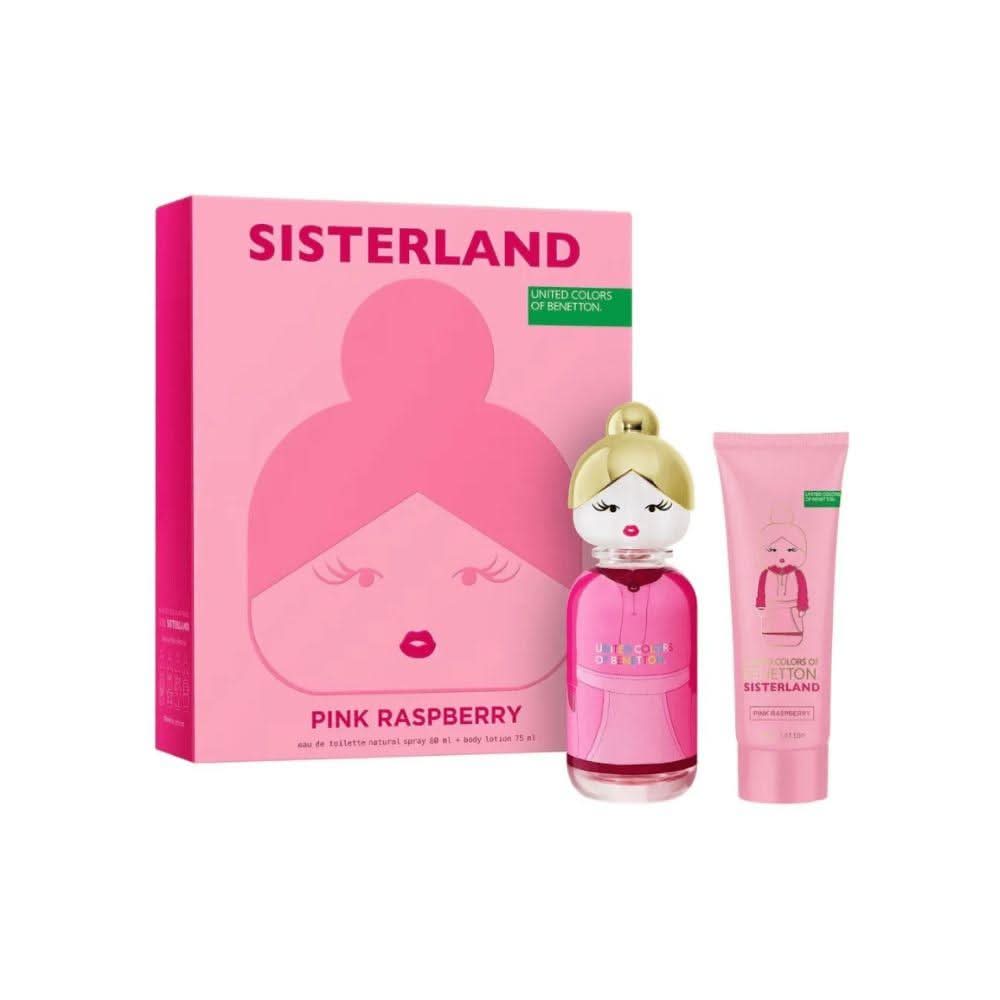 Benetton Kit Sisterland Pink Raspberry Eau de Toilette Feminino + Body Lotion