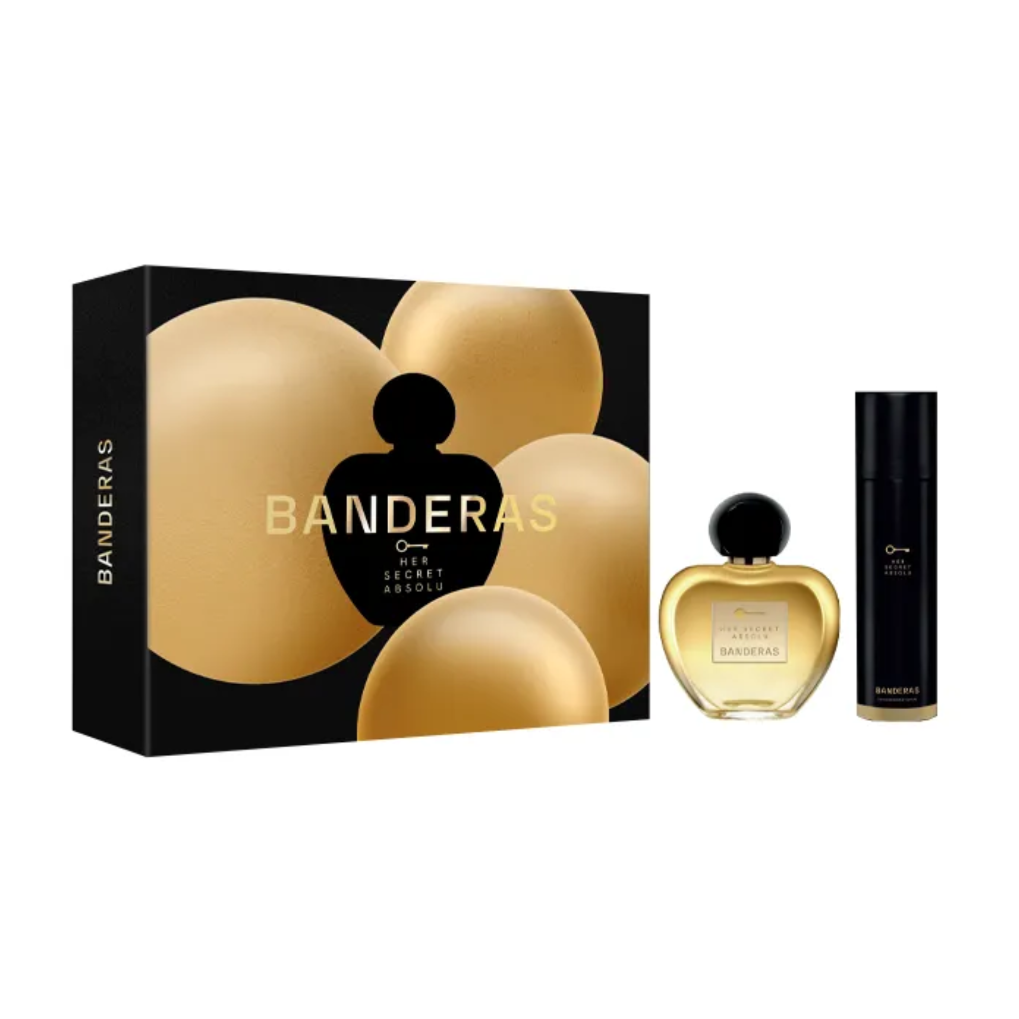 Coffret Antonio Banderas Her Secret Absolu Kit Eau de Parfum 80 ml + Desodorante