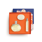 Coffret Hermès Barénia Kit Eau de Parfum Travel Spray Sabonete
