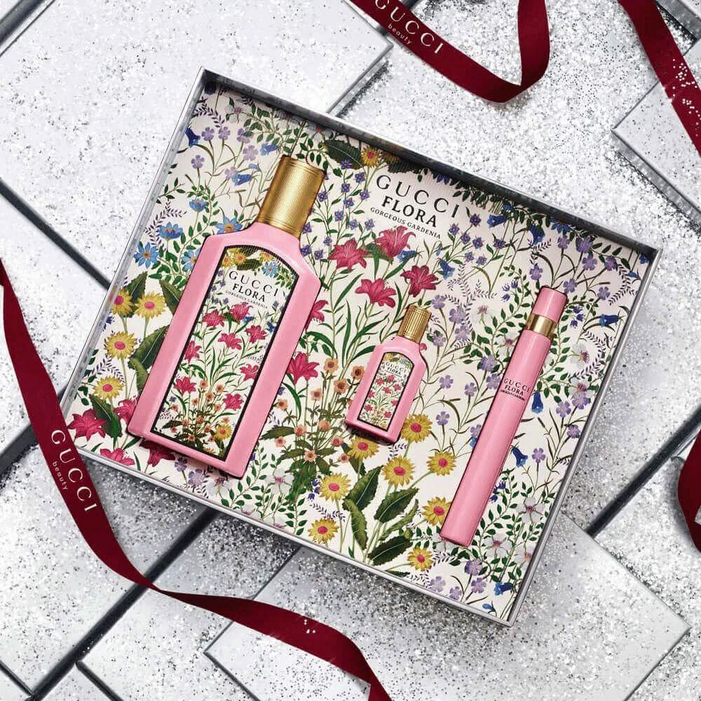 Gucci Kit Flora Gorgeous Gardenia + Travel Size + Miniatura Feminino
