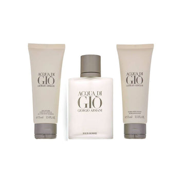 Giorgio Armani Kit Acqua Di Giò Eau de Toilette Masculino + After Shave + Gel Douche Imagem principal do produto