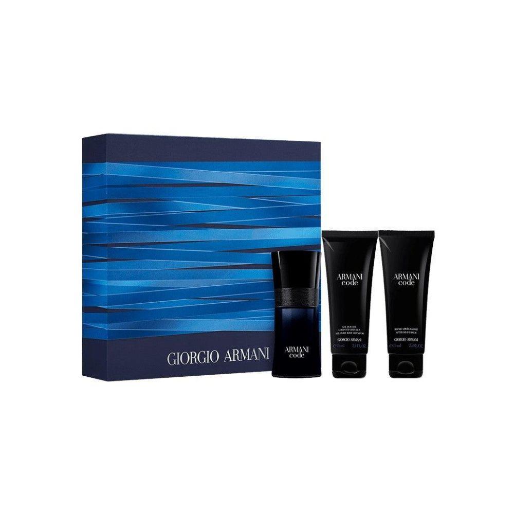 Giorgio Armani Kit Black Code Eau de Toilette Masculino + After Shave + Gel Douche