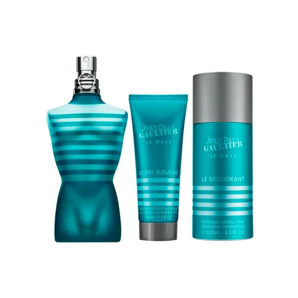 Jean Paul Gaultier Kit Le Male Eau de Toilette Masculino + Desodorante + Shower Gel