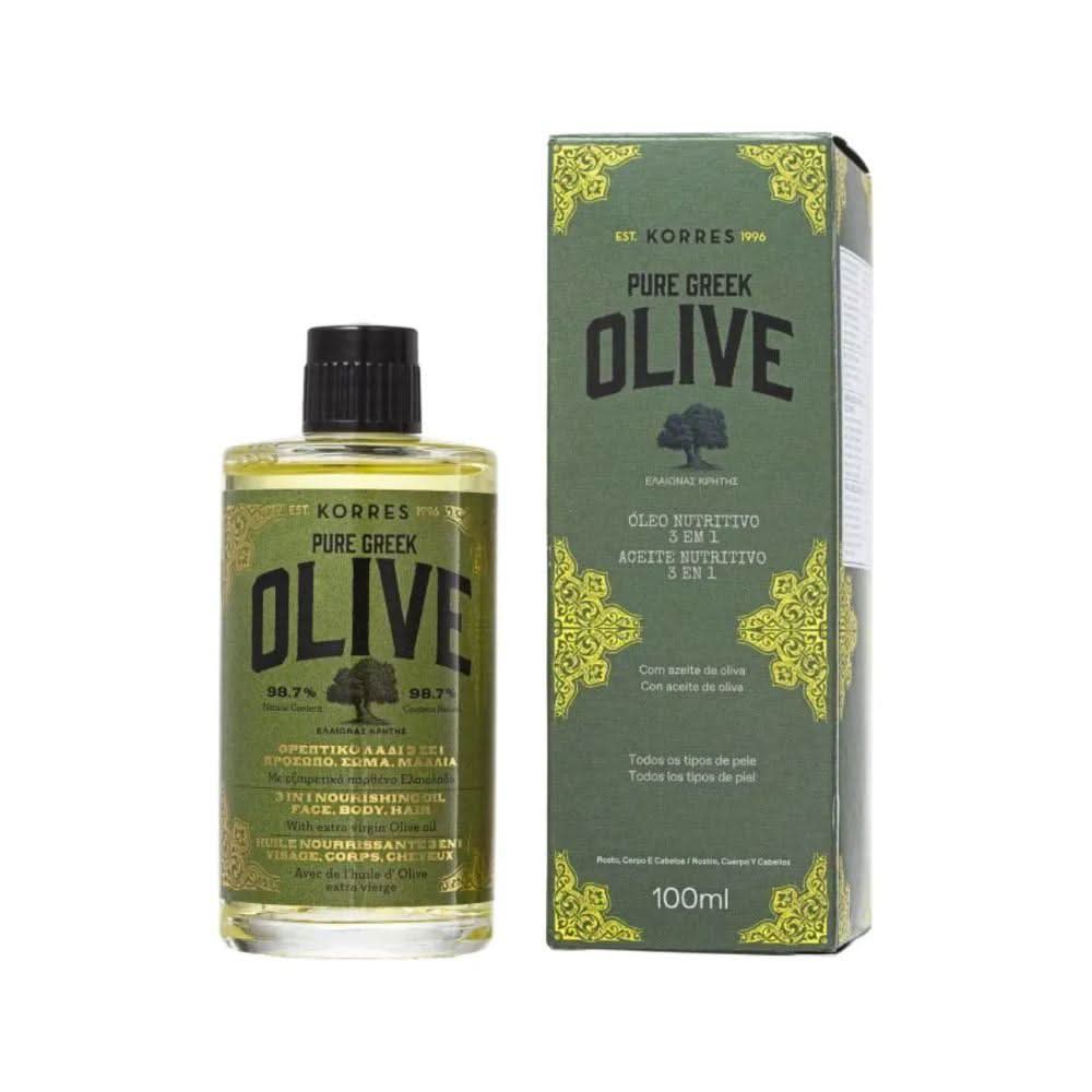Korres Pure Greek Olive Óleo Nutritivo 3 em 1