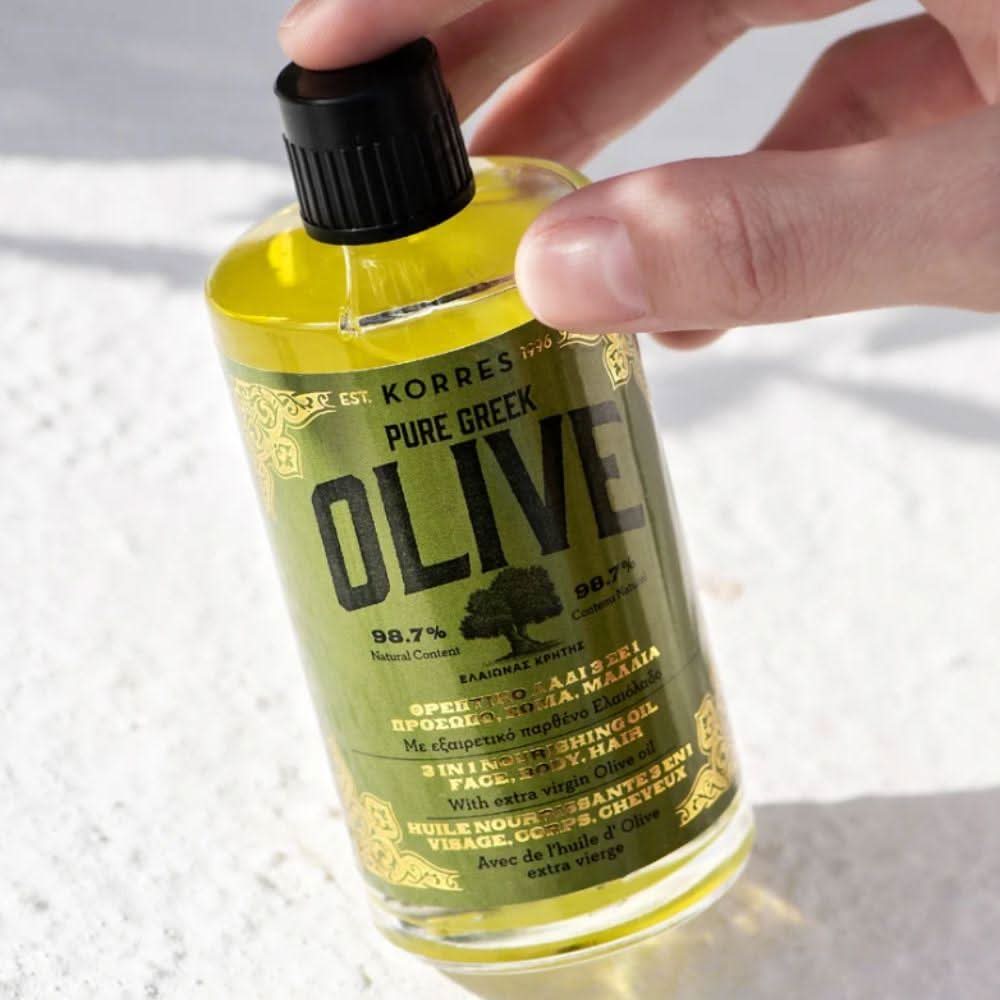 Korres Pure Greek Olive Óleo Nutritivo 3 em 1