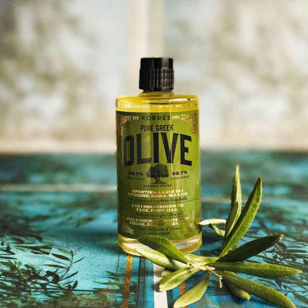 Korres Pure Greek Olive Óleo Nutritivo 3 em 1