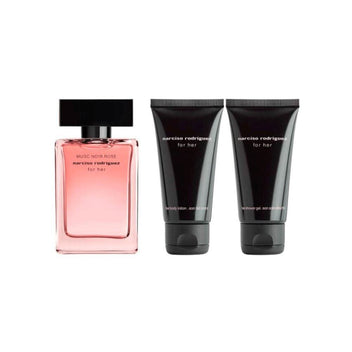 Narciso Rodriguez Kit Musc Noir Rose Eau de Parfum Feminino + Body Lotion + Shower Gel Imagem principal do produto