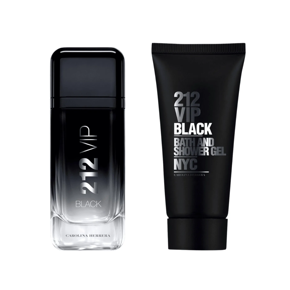 Carolina Herrera Kit 212 VIP Black Eau De Parfum 100ml+Shower Gel 100ml Masculino