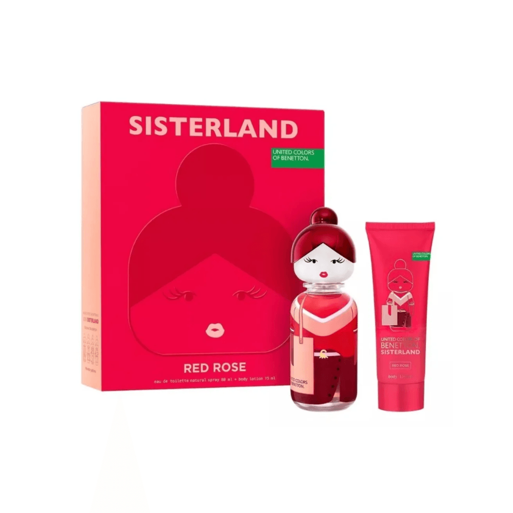 Benetton Kit Sisterland Red Eau de Toilette Feminino + Body Lotion