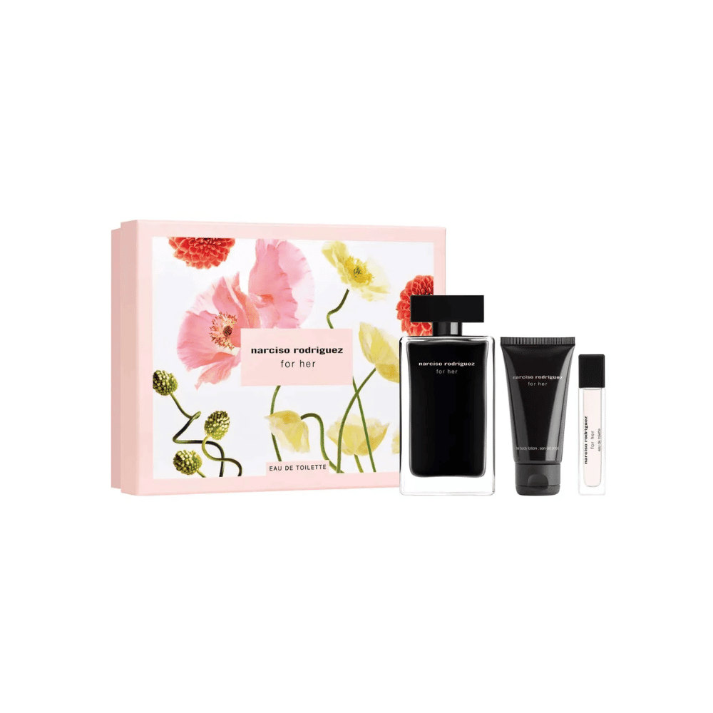 narciso rodriguez for her ギフトセット NARCISO RODRIGUEZ MUSC NOIR FOR HER COFFRET (EDP 100ML + BODY