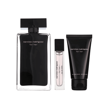 Narciso Rodriguez Kit For Her Eau de Toilette Feminino + Body Lotion + Travel Size Imagem principal do produto