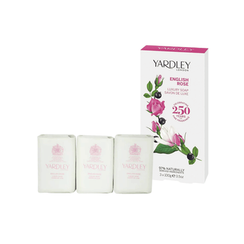 Yardley English Rose Sabonete de Luxe Caixa com 3 unidades Imagem secundária do produto