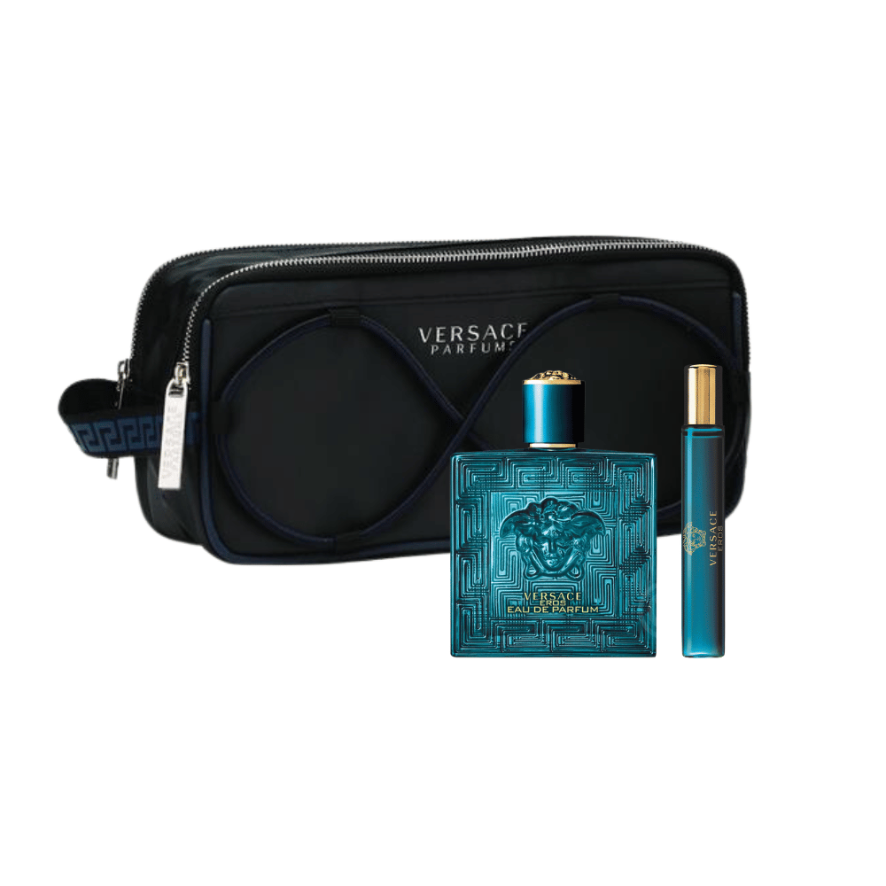 Versace Kit Eros Eau de Parfum 100ml + Travel Size 10ml + Nécessaire Masculino