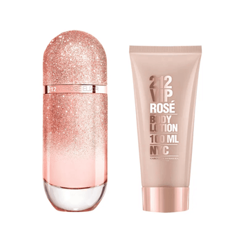 Carolina Herrera Kit 212 VIP Rose Elixir Eau de Parfum 80ml + Body Lotion 100ml Feminino Imagem principal do produto