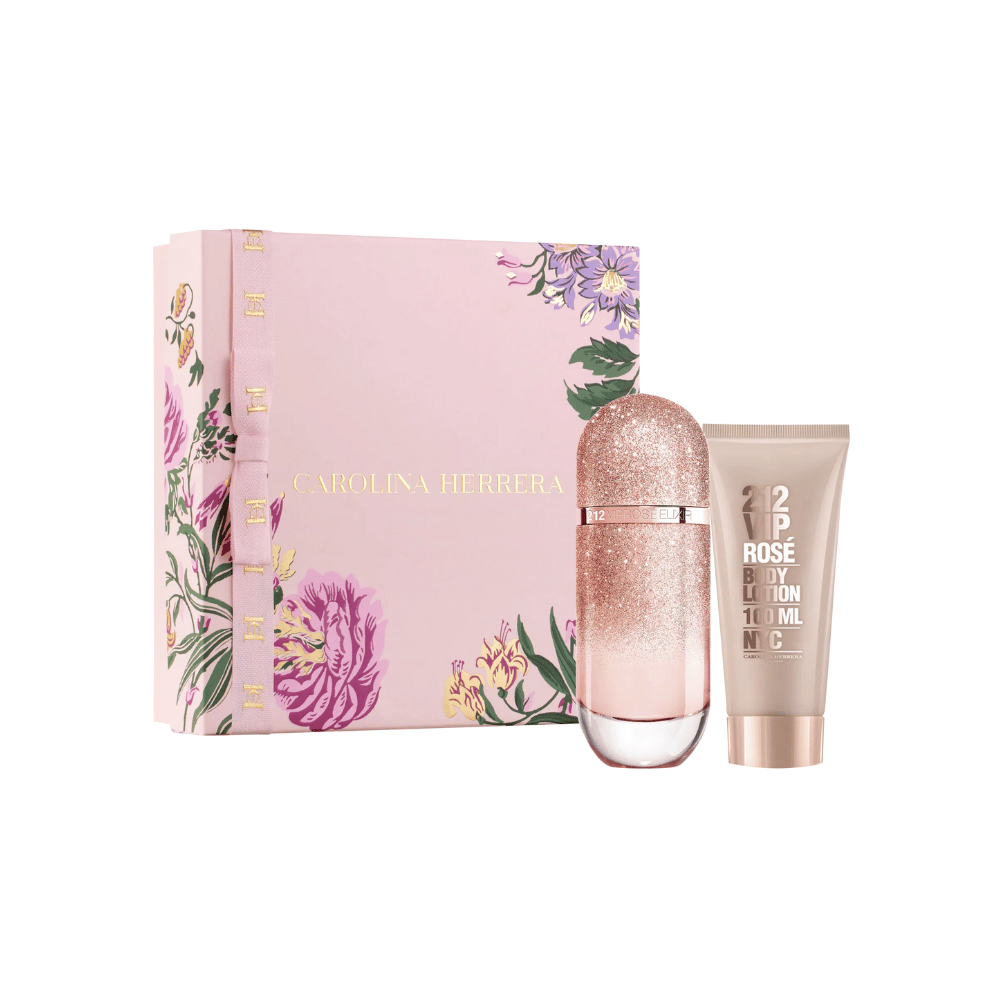 Carolina Herrera Kit 212 VIP Rose Elixir Eau de Parfum 80ml + Body Lotion 100ml Feminino