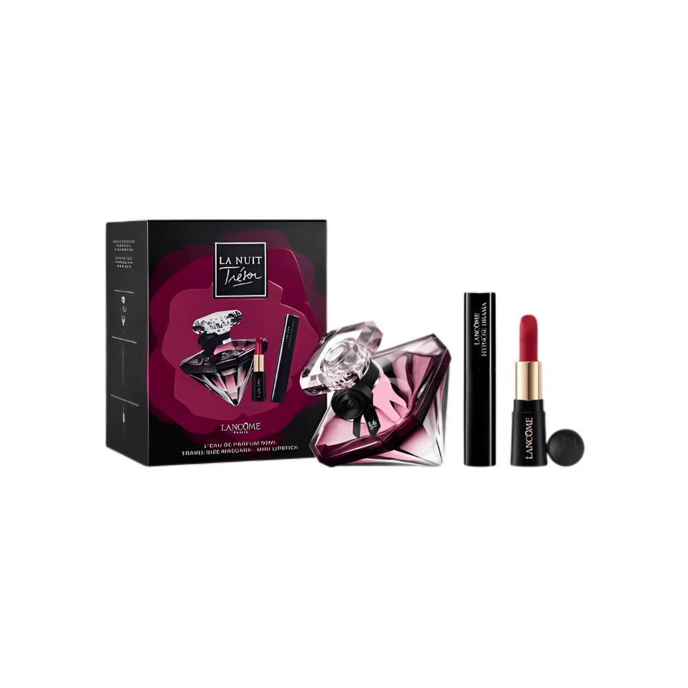 Lancôme Kit La Nuit Trésor Eau de Parfum 50ml + Máscara de Cílios 4ml + Mini Batom 1,6g Feminino