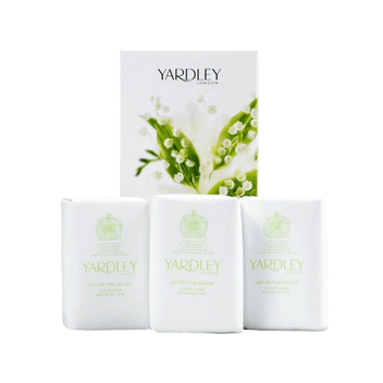 Yardley Sabonete de Luxo Lily of The Valley Caixa com 3 unidades Imagem secundária do produto