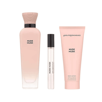 Coffret Adolfo Dominguez Kit Nude Musk Eau de Parfum Feminino + Travel Size + Body Lotion Imagem principal do produto