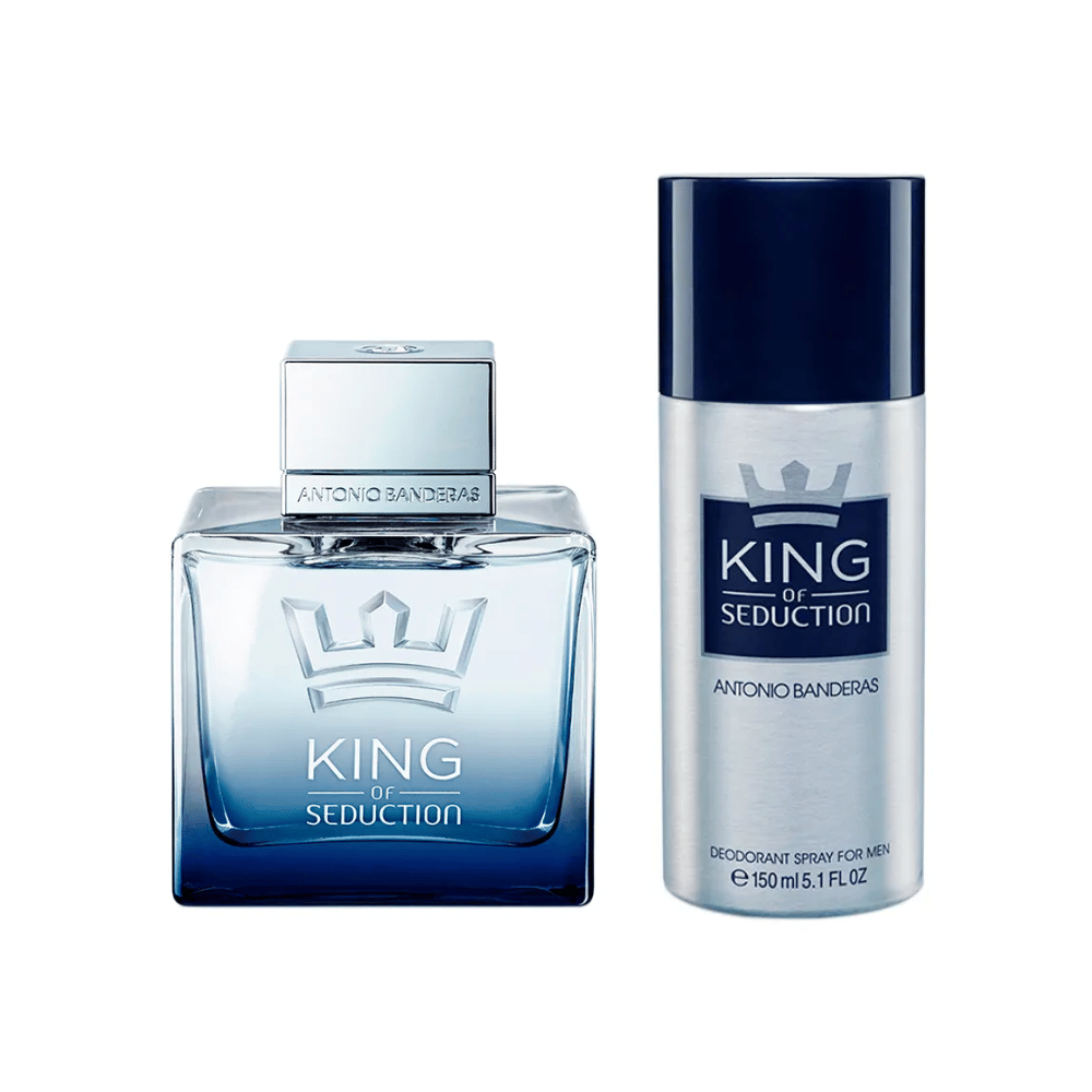 Antonio Banderas Kit King of Seduction Eau de Toilette 100ml + Desodorante 150ml Masculino