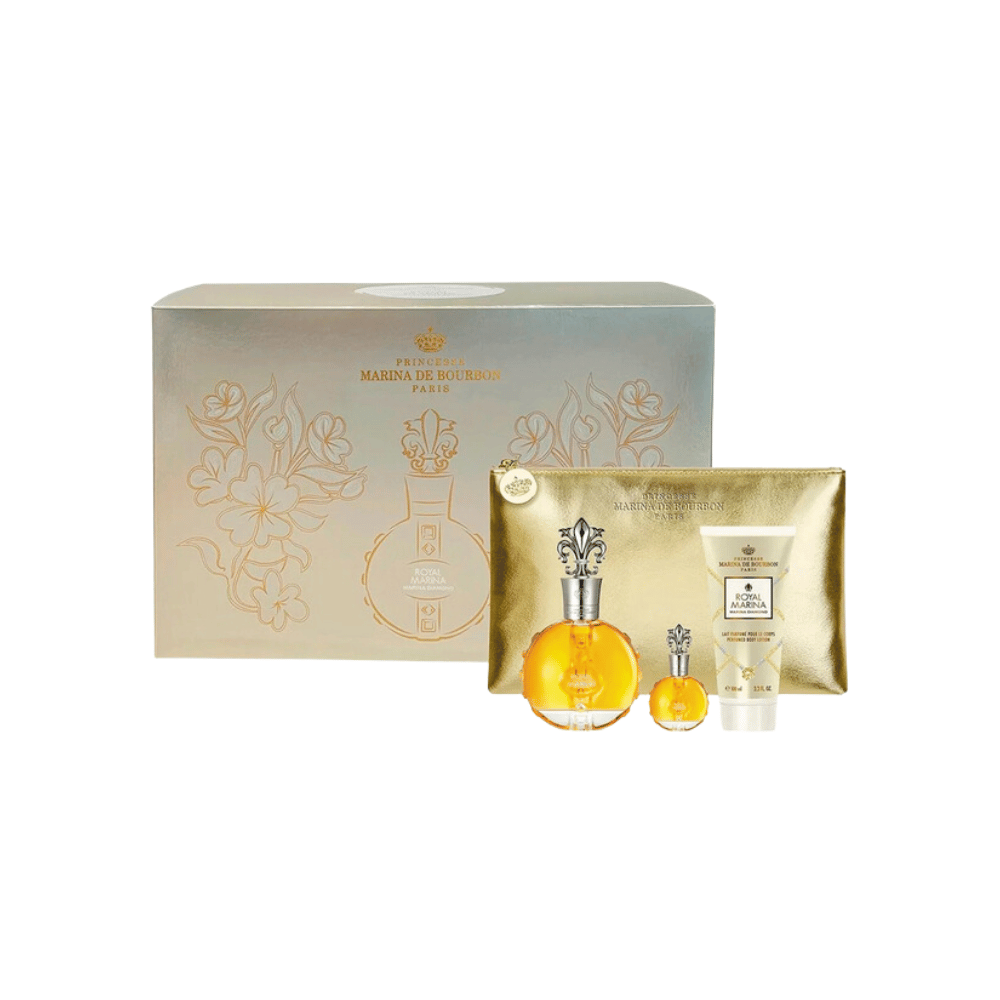 Marina de Bourbon Kit Royal Diamond Eau de Parfum 100ml + Travel 7,5ml + Body Lotion 100ml + Necessarie Feminino