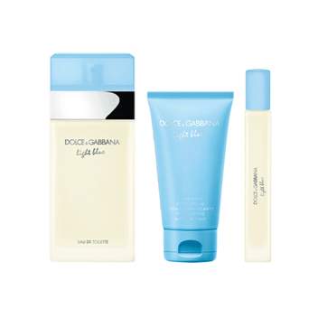 Dolce & Gabbana Kit Light Blue Her Eau de Toilette 100ml + Body Cream 50ml + Travel Size 10ml Feminino Imagem principal do produto