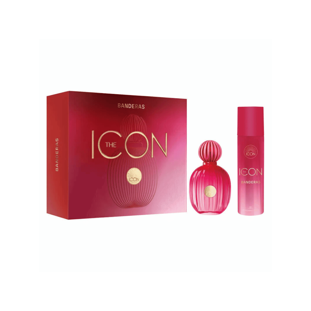 Coffret Antonio Banderas Kit The Icon Her Eau de Parfum Feminino + Desodorante